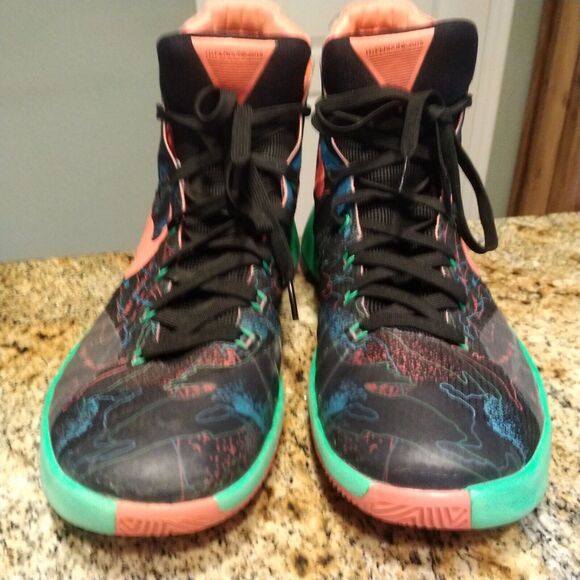 Nike Hyperdunk 2015 Premium Black Blue Lagoon Shoes 749567-084 Men’s Size 12.5 main image 6